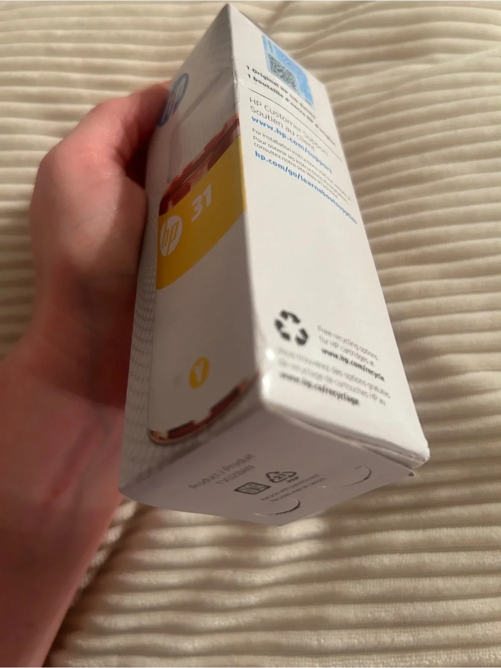 Genuine HP 31 Yellow Ink Bottle For HP Smart Tank Plus 550 650 - December 2021